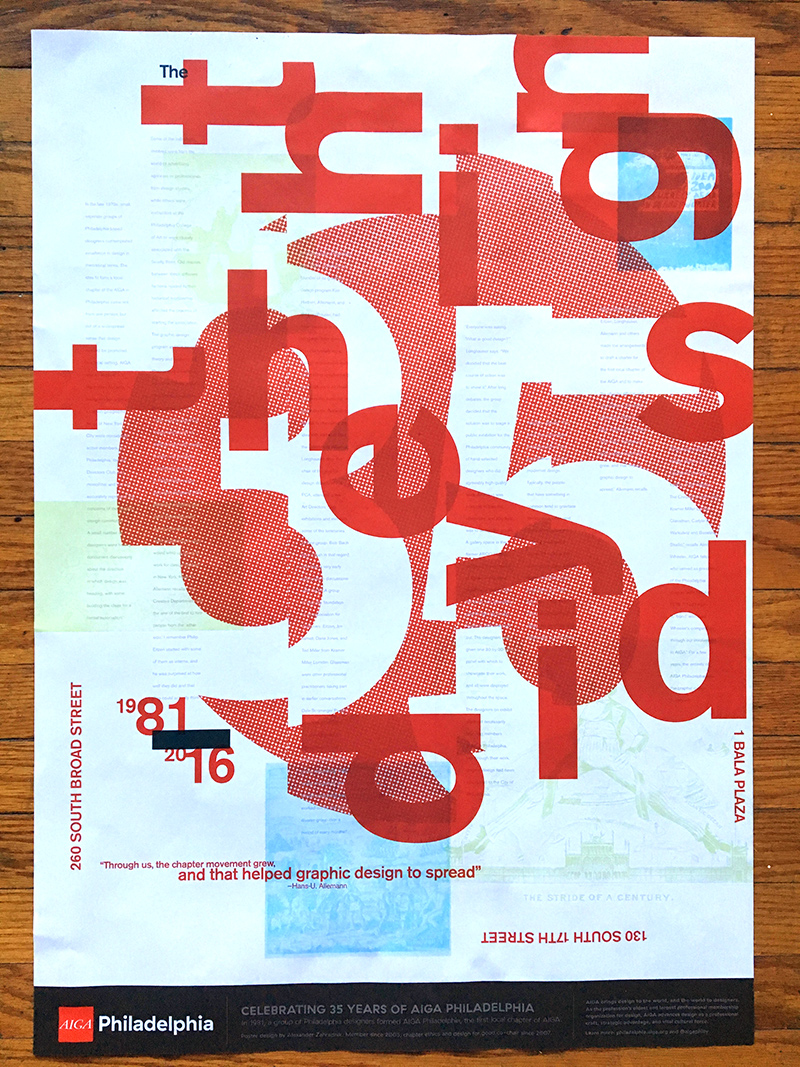 35th Anniversary Poster, AIGA